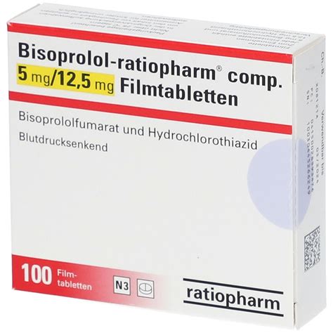 Bisoprolol Ratiopharm Comp Mg Mg St Mit Dem E Rezept