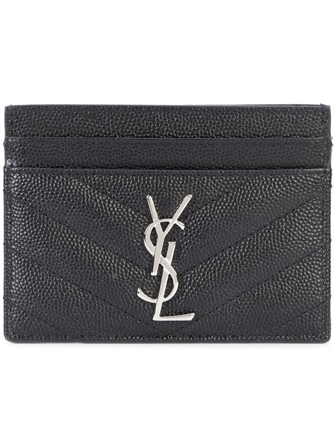 Saint Laurent Monogram Grained Leather Cardholder Farfetch