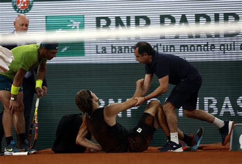 Zverev habla sobre Nadal tras su lesión de tobillo