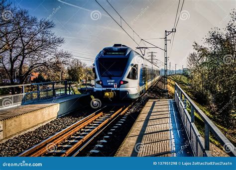 Modern train editorial stock photo. Image of train, colorful - 137951298
