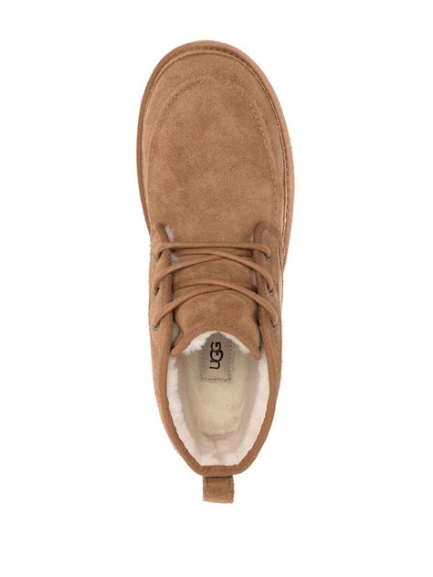 Ugg Lace Up Suede Boots Brown Farfetch