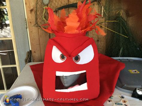 Anger Costume Inside Out Costume Halloween Outdoor Decorations