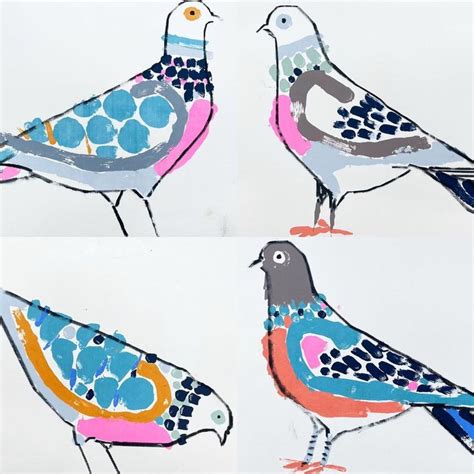 Jane Ormes On Instagram A Plethora Of Pigeons First Layers As Quite