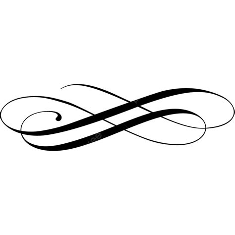 Flourishes Vector Png Images Spencerian Flourishes Black And White