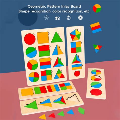 Montessori Wooden Sorting Game with Geometric Shapes – giftspocket