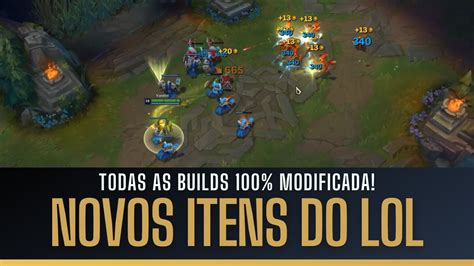 TESTEI OS NOVOS ITENS DO LOL EM TODAS AS POSIÇÕES GRANDES MUDANÇAS NA