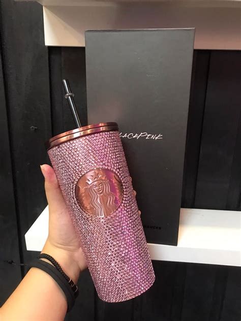 Starbucks X BlackPink Rhinestone Tumbler Furniture Home Living