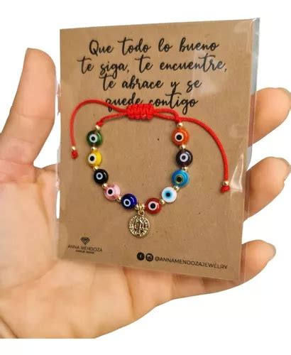 Pulsera Hilo Rojo Ojo Turco San Benito Bebe Ni Proteccion Meses Sin