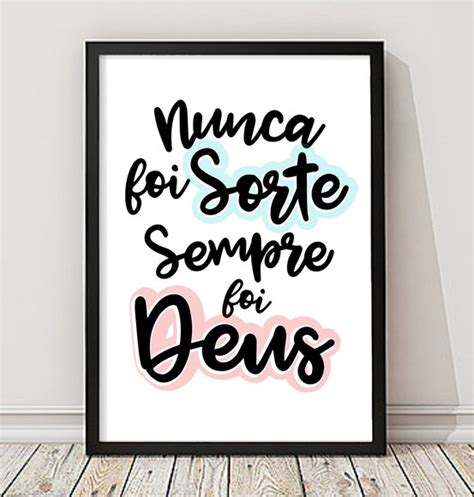 Quadro Frase Sempre Foi Deus Elo Produtos Especiais Quadros