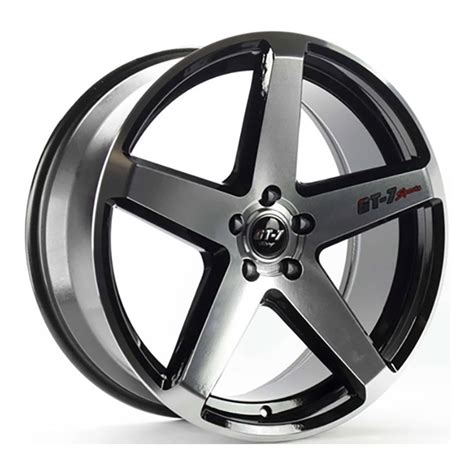 Jogo 4 Rodas TSW C Spec Aro 18 5x100 Preto Diamante Tala 7 ET 35 CB 72