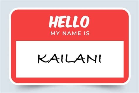 Kailani Name Meaning: Origin and Significance