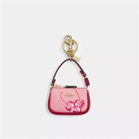 Coach Outlet Mini Nolita Bag Charm With Cherry Print