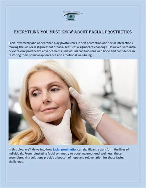 Ppt Everything You Must Know About Facial Prosthetics Powerpoint