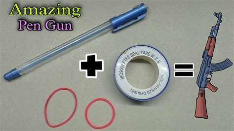 How To Make Powerful Pen Gun How To Make Pen Slinghshot Pen Ki