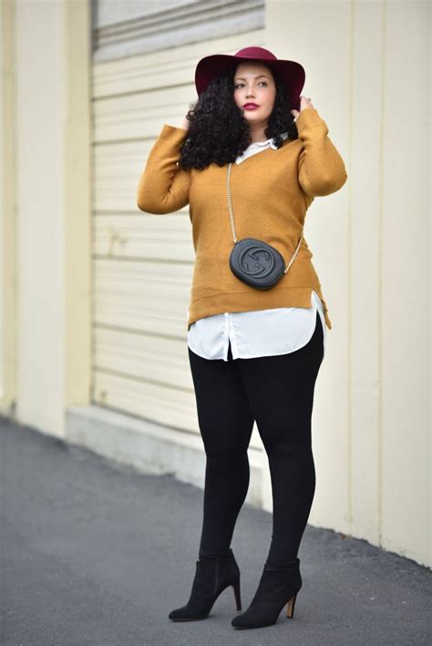 Proportion Trick Long Over Lean Curvy Outfits Girl With Curves Plus Size Outfits