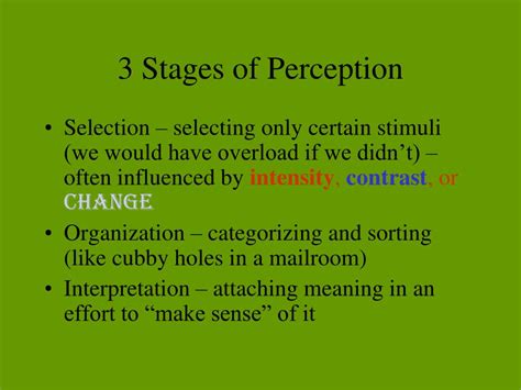 Ppt Perception Powerpoint Presentation Free Download Id1726916