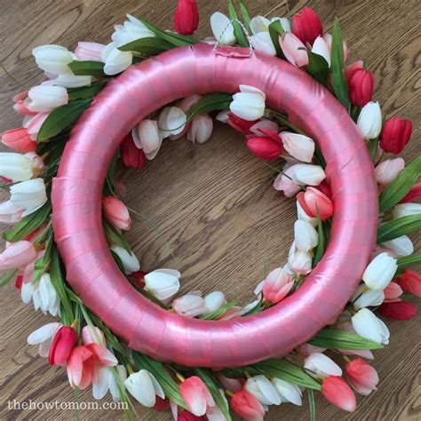 Tulip Wreath Diy Gorgeous And Easy The How To Mom