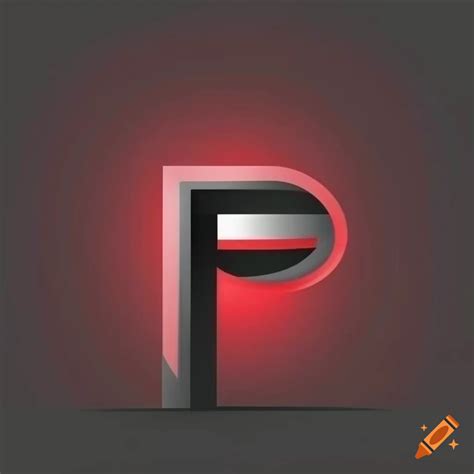 Red And Black Modern Logo With Letter P On Craiyon