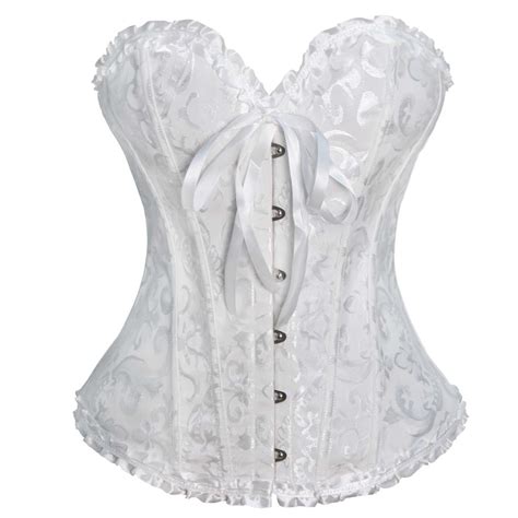 Corset Tops For Women Lace Up Back Sexy Floral Corset Lingerie Bustier Top Walmart