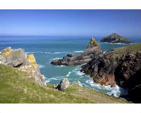 Photographic Print Of View Of The Mouls Off Rumps Point Pentire Headland