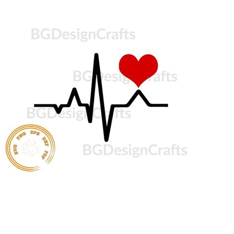 Heartbeat Svg Heart Svg Heartbeat Dxf Clipart Png Svg F Inspire