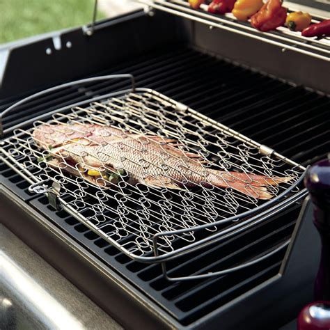 Weber 6471 Large Stainless Steel Grill Basket Bbqguys Grill Basket