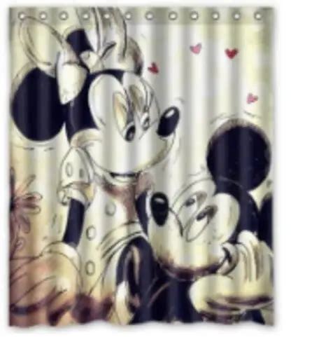 Mickey Mouse Fashion Customized Modern Bath Waterproof 160x180cm Shower ...