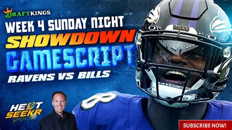 Ravens Vs Bills Snf Sunday Night Draftkings Showdown Week