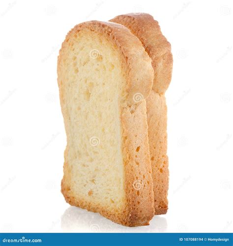 Golden Brown Toast Stock Photo Image Of Crust Cutout 107088194