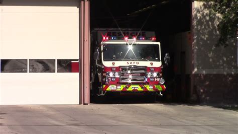 San Antonio Fire Department New Heavy Rescue 11 Responding To An