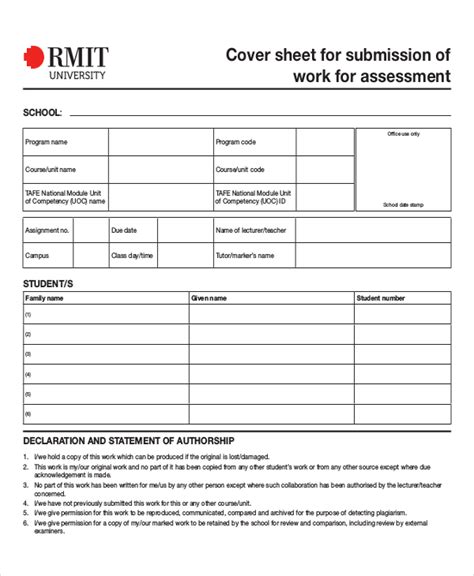 Rmit Cover Page