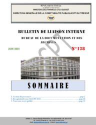 Bulletins Archives Trésor Public du Sénégal