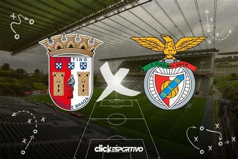 Braga x Benfica onde assistir ao vivo horário escalações e estatísticas