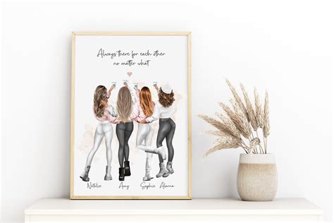 Best Friend Print Group Best Friend Gift Custom Friend Prints Best