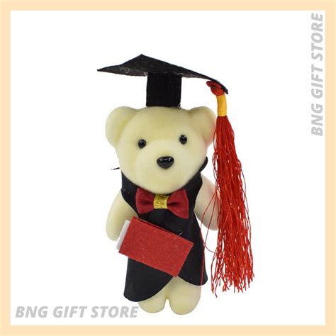 New Teddy Bear Convocation Bear Plush 2530cm Graduation Patung Hiasan