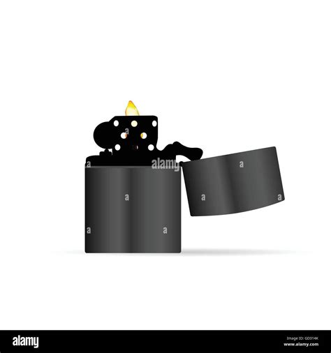 Zippo Lighter Vector Illustration Stock Vector Image And Art Alamy