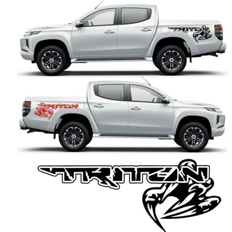 Ready Stock S Pc Mitsubishi Triton Monster Claw Graphics Decals