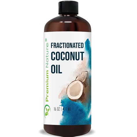 Fractionated Coconut Oil Natural Pure Odorless For Skin Hair