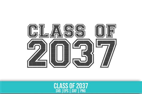 Class Of 2037 Svg Graduation Senior Silhouette Cricut Etsy