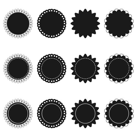 Scalloped Edge Frame Vector