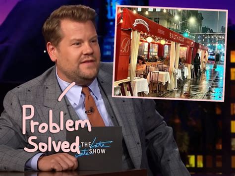 James Corden Unbanned From Balthazar After He Apologized Profusely