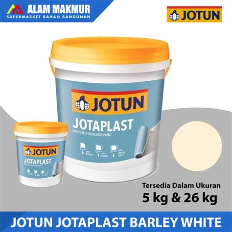 Jual Jotun Jotaplast Cat Tembok Interior Barley White 18 Liter Shopee