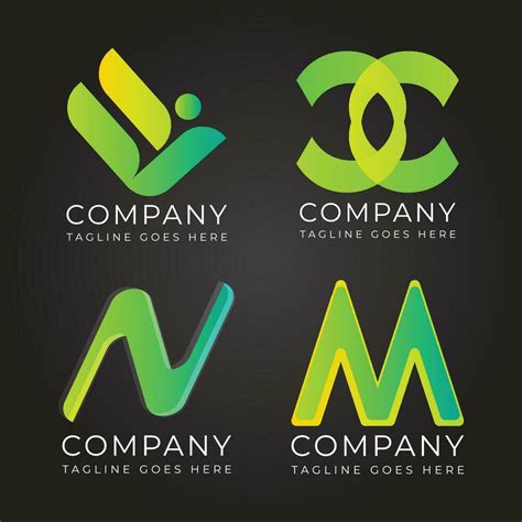 Free Vector Company Logo Set Design Ideas Vector Art At Vecteezy