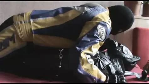 The Master In Bikersuit And Slave In Sleepsack Hungarian Gay BDSM Porn XHamster