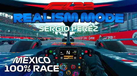 F Realism Mode Sergio Perez Mexico Race Cockpit No