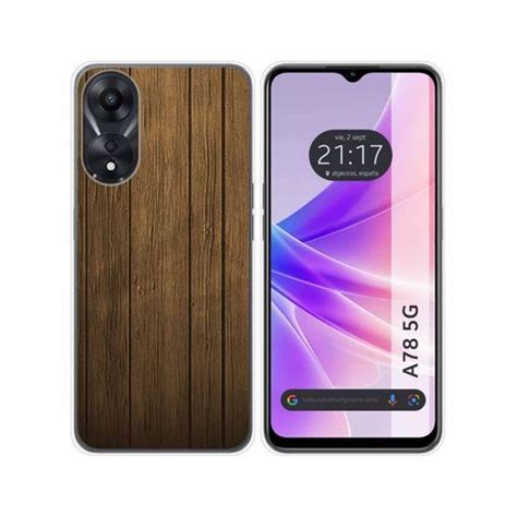 Funda Silicona Para Oppo A78 5g Diseño Madera Dibujos con Ofertas en