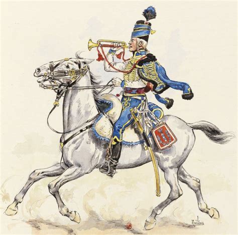 le 5e Régiment de Hussards 1793 1815 Combat art Hussar Napoleonic wars