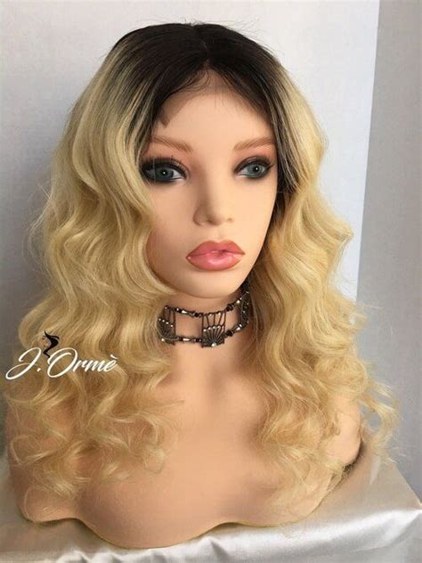 Wavy Beautiful Dark Roots 1b613 Blonde Ombre 100 Human Hair Lace