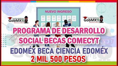 Proyecto De Becas Comecyt 2022 2023 BENEFICIO 2 500 Proceso Del