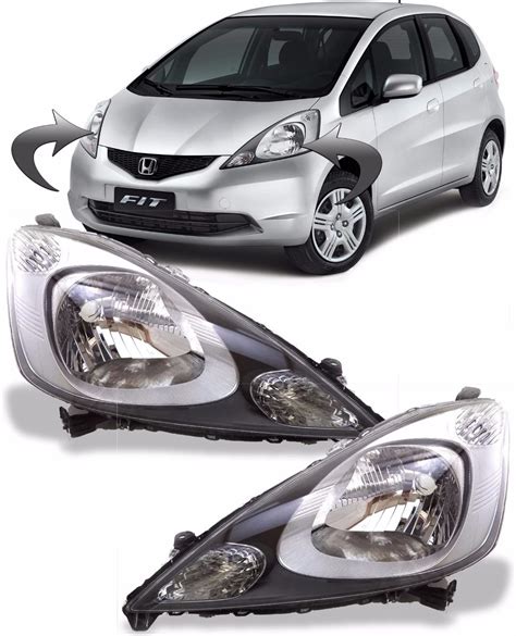 Par Farol Honda Fit Ano 2009 2010 2011 2012 Mercado Livre